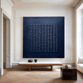 Sculpted Rhythm Abstract Canvas Evoking Depth Harmony Within Modern Interiors