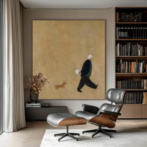 Gentle Stroll Canvas Art Capturing Solitude Memory Within Quiet Moments